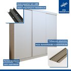 Guarda Roupa Infantil Premium Thalia 205,9cm 3 Portas 4 Gavet