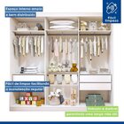 Guarda Roupa Infantil Premium Thalia 205,9cm 3 Portas 4 Gavet