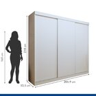 Guarda Roupa Infantil Premium Thalia 205,9cm 3 Portas 4 Gavet