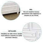 Guarda-roupa Infantil Provençal 3 Portas Paris Branco