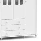 Guarda-roupa Infantil Provence 4 Pt Branco Soft