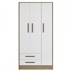 Guarda-roupa Infantil Q Encanto 3 Portas 2 Gavetas Carvalho/b