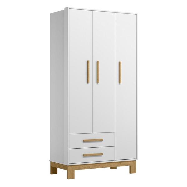 Guarda Roupa Infantil Q Encanto Slim 3 Portas E 2 Gavetas - Q