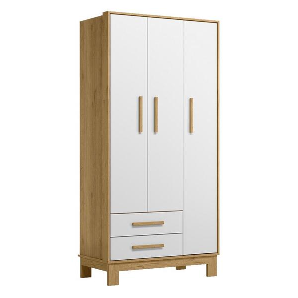 Guarda Roupa Infantil Q Encanto Slim 3 Portas E 2 Gavetas - Q