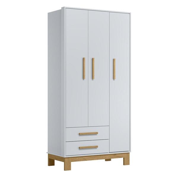 Guarda Roupa Infantil Q Encanto Slim 3 Portas E 2 Gavetas - Q