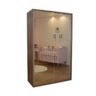 Guarda Roupa Infantil Retrô 2 Portas Espelho 4 Gavetas 176cm