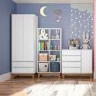 Guarda-roupa Infantil Retrô 2 Pt 2 Gv Branco