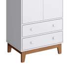 Guarda-roupa Infantil Retrô 2 Pt 2 Gv Branco