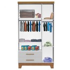 Guarda-roupa Infantil Retrô Ester – Carolina Baby - Branco /