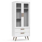 Guarda Roupa Infantil Retrô Glass 2 Portas Branco/eco Wood -