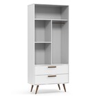 Guarda Roupa Infantil Retrô Glass 2 Portas Branco/eco Wood -