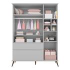 Guarda Roupa Infantil Retrô Melinda 3 Portas E 2 Gavetas - Ph