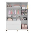 Guarda Roupa Infantil Retrô Melinda 3 Portas E 2 Gavetas - Ph