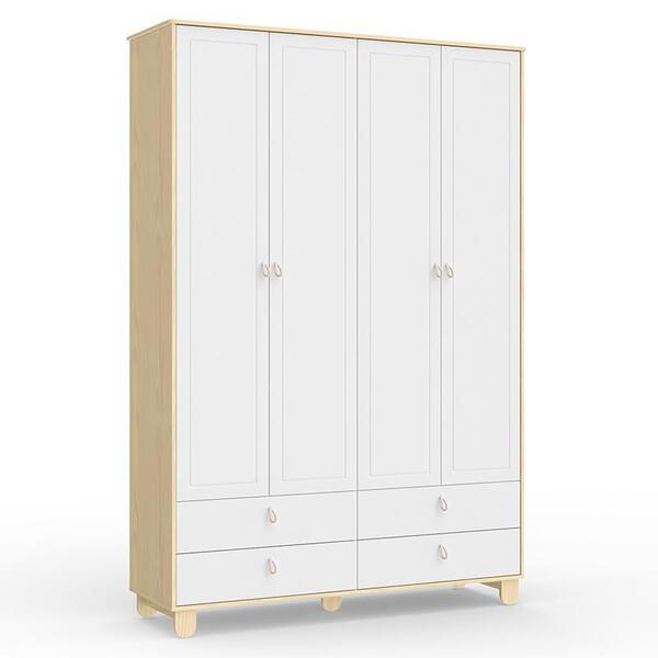 Guarda Roupa Infantil Rope 4 Portas E 4 Gavetas - Matic Móveis