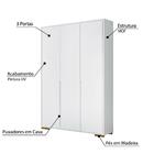 Guarda Roupa Infantil Sloan 3 Gavetas 3 Portas Estrela