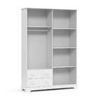 Guarda-roupa Infantil Smart 4 Pt Branco Brilho