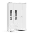 Guarda-roupa Infantil Smart 4 Pt Branco Brilho
