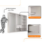 Guarda Roupa Infantil Sofia 100 Mdf 6 Portas E 2 Gavetas Mode