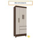 Guarda Roupa Infantil Solteiro 3 Portas 2 Gavetas Oregon Tcil