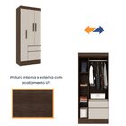 Guarda Roupa Infantil Solteiro 3 Portas 2 Gavetas Oregon Tcil