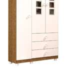 Guarda-roupa Infantil Sonic 3 Pt 3 Gv Imbuia E Branco