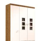 Guarda-roupa Infantil Sonic 3 Pt 3 Gv Imbuia E Branco