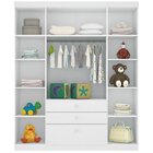 Guarda Roupa Infantil Sorriso Branco - Santos Andirá