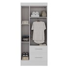 Guarda-roupa Infantil Tiana 3 Portas 2 Gavetas Branco