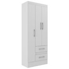 Guarda-roupa Infantil Tiana 3 Portas 2 Gavetas Branco