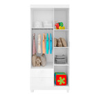 Guarda Roupa Infantil Turmalina Em Mdf 3 Portas E 2 Gavetas C
