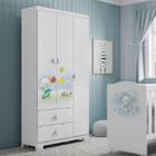 Guarda Roupa Infantil Ursinho Ted 3 Portas Branco