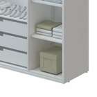 Guarda-roupa Infantil Wood 3 Pt 3 Gv Branco