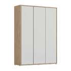 Guarda-roupa Infantil Wood 3 Pt 3 Gv Branco E Carvalho Treviso