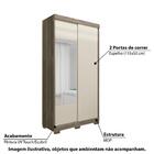 Guarda Roupa Ipanema Com 2 Portas Pés E Espelho Off White
