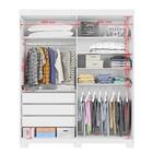 Guarda Roupa Itaguara 4 Portas 3 Gavetas Puxador De Aluminio