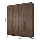 Guarda Roupa Itaguara 4 Portas 3 Gavetas Puxador De Aluminio