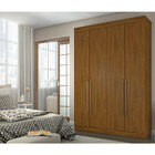 Guarda Roupa Itaguara 4 Portas 3 Gavetas Puxador De Aluminio