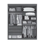 Guarda Roupa Itaguara 4 Portas 3 Gavetas Puxador De Aluminio