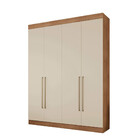 Guarda Roupa Itaguara 4 Portas 3 Gavetas Puxador De Aluminio