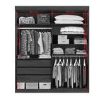 Guarda Roupa Itaguara 4 Portas Pux Madei Café Wood