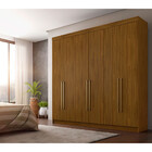 Guarda Roupa Itaguara 6 Portas 4 Gavetas Puxador De Alumínio