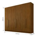 Guarda Roupa Itaguara 6 Portas Pux Alumi Rovere