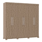 Guarda Roupa Jaguar 6 portas Cacau