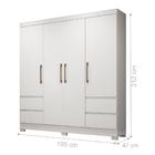 Guarda Roupa Josh Branco