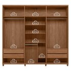 Guarda-roupa Juriti 06 Portas Com Pés