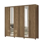 Guarda-roupa Juriti 06 Portas Com Pés E Espelho