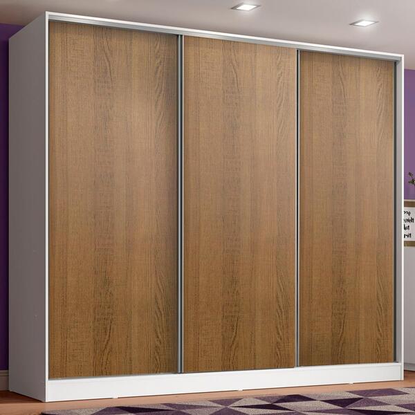 Guarda Roupa Juvenil 100% Mdf Madesa Kevin 3 Portas De Correr