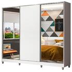 Guarda Roupa Juvenil 100% Mdf Madesa Kevin 3 Portas De Correr