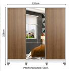 Guarda Roupa Juvenil 100% Mdf Madesa Kevin 3 Portas De Correr