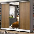 Guarda Roupa Juvenil 100% Mdf Madesa Kevin 3 Portas De Correr